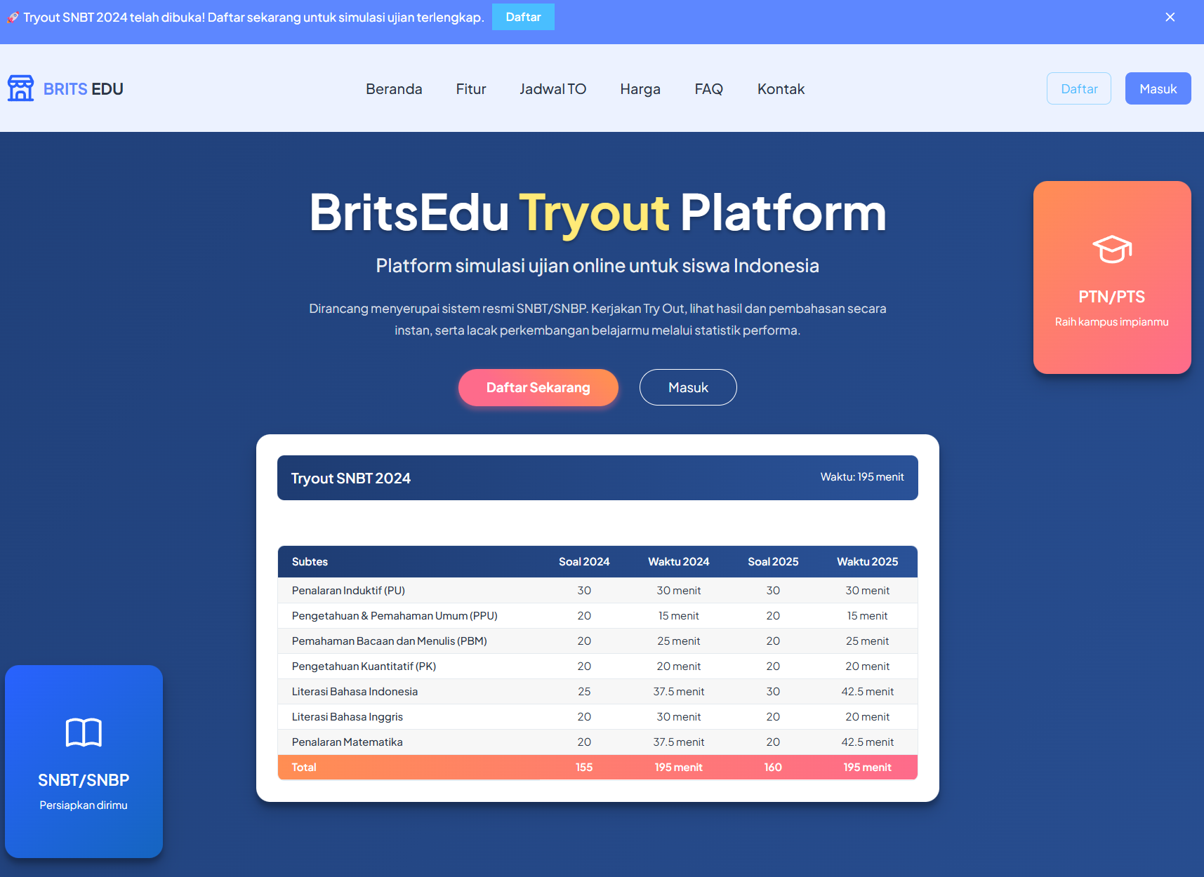 Brits Edu Center Screenshot